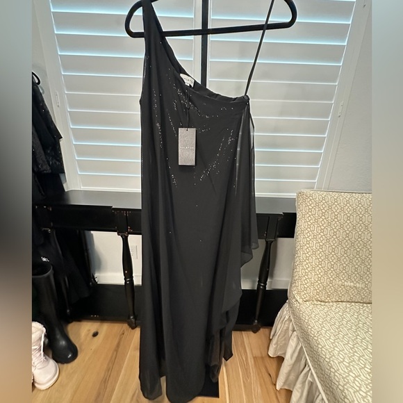 Halston | Kel Catsuit in Chiffon/Sequins - Picture 3 of 6